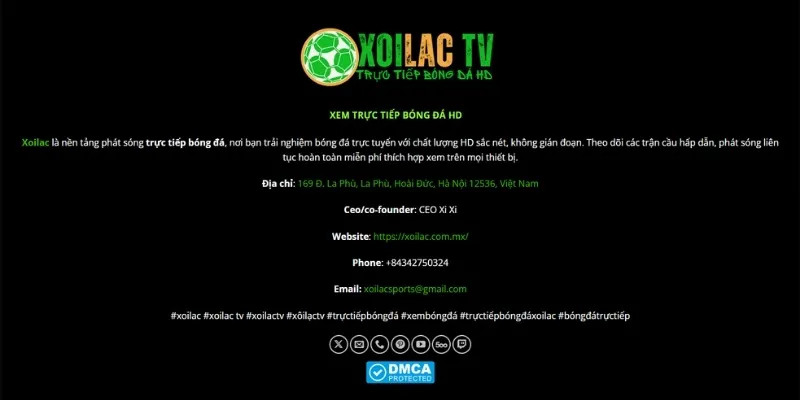 Liên hệ Xoilac TV