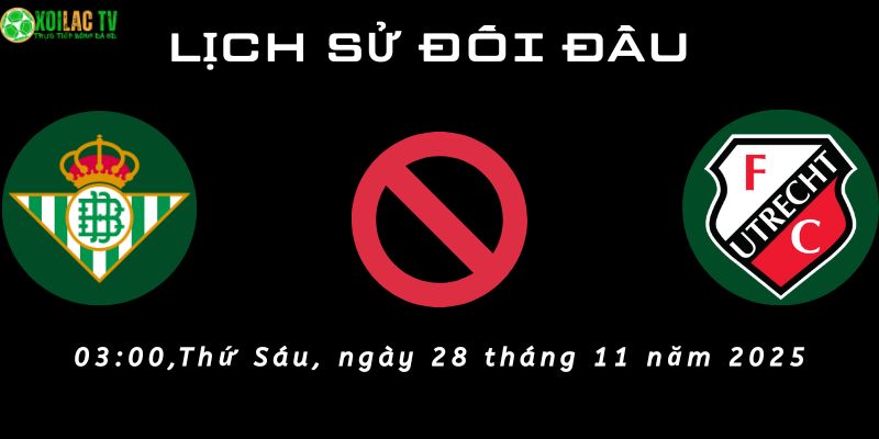 Lịch sử đối đầu Real Betis vs Utrecht